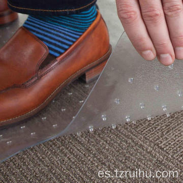 Alfombra de silla transparente para proteger el piso de madera